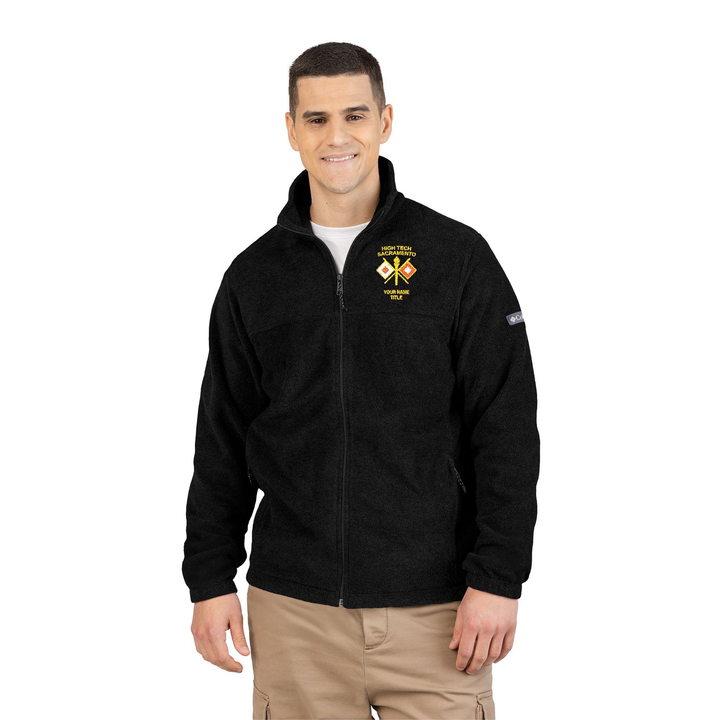 High Tech Columbia Fleece Jacket w/ Name & Title