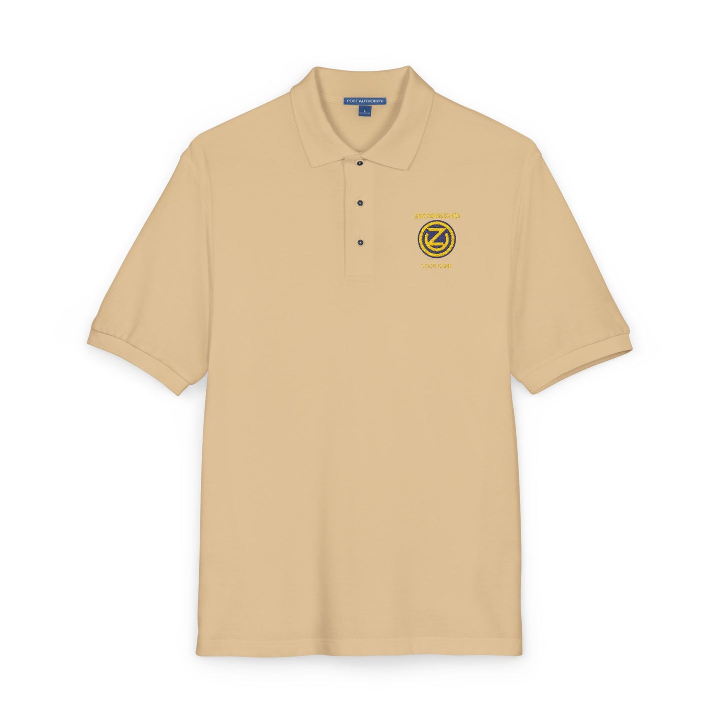 102D Div Pique Polo w/ Name