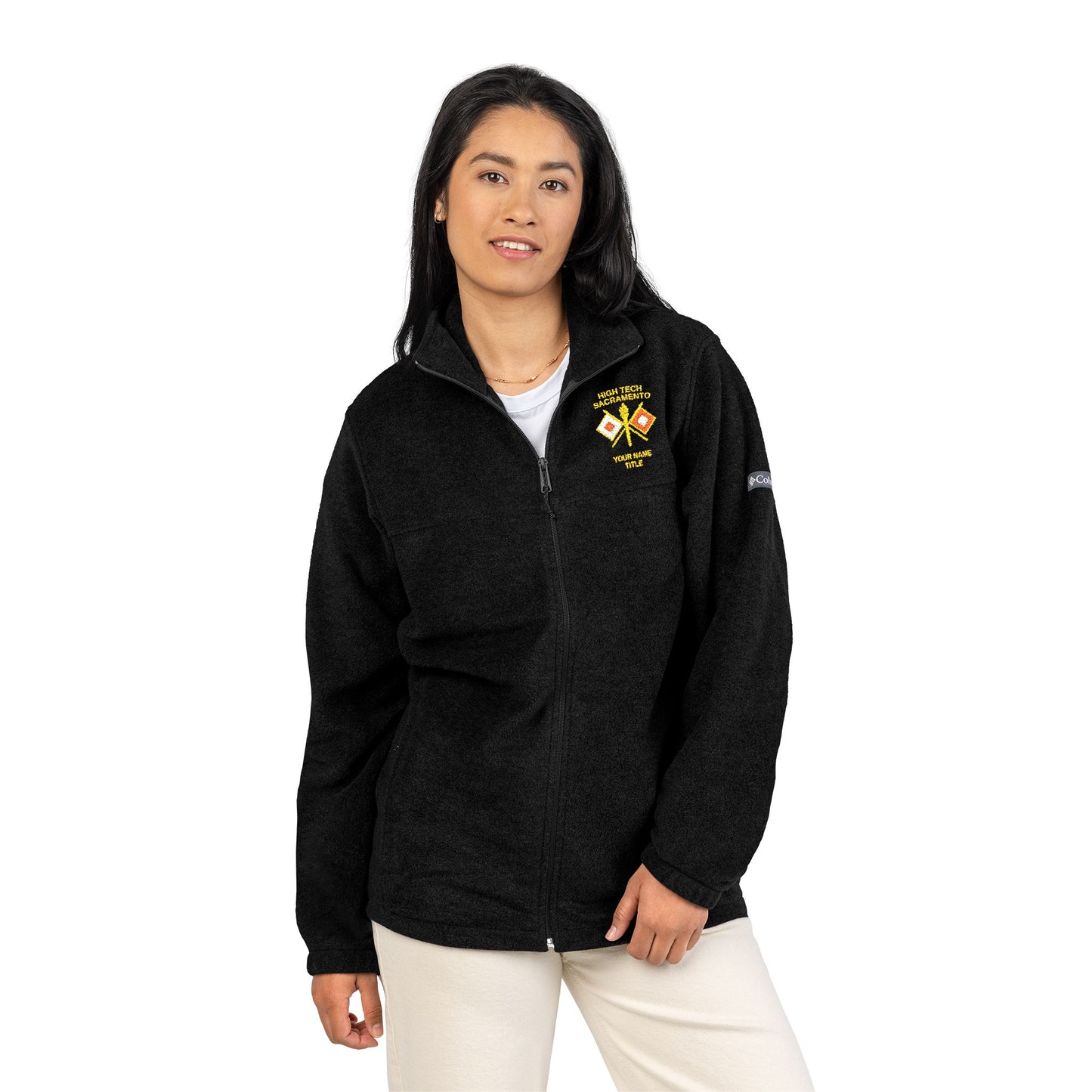 High Tech Columbia Fleece Jacket w/ Name & Title