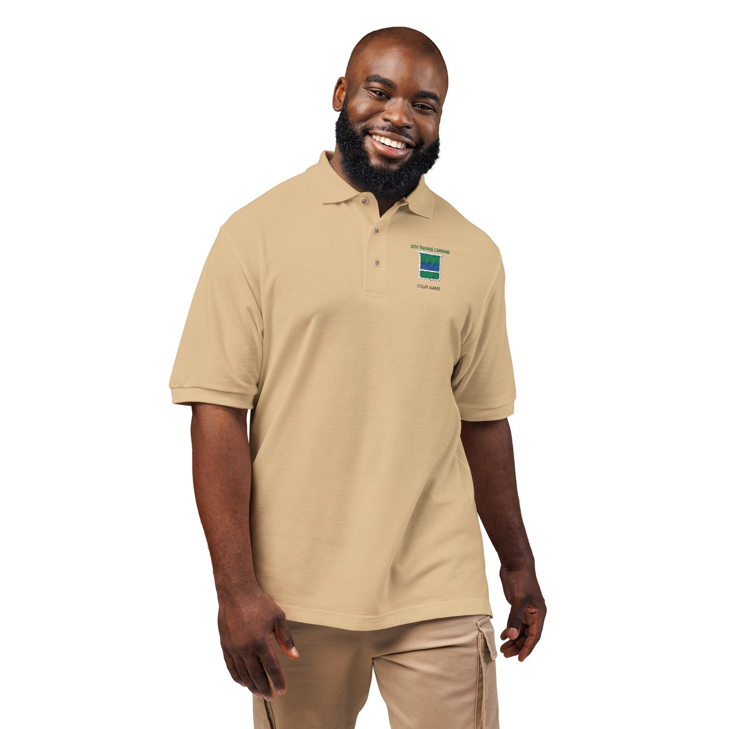 80th TC Pique Polo w/ Name