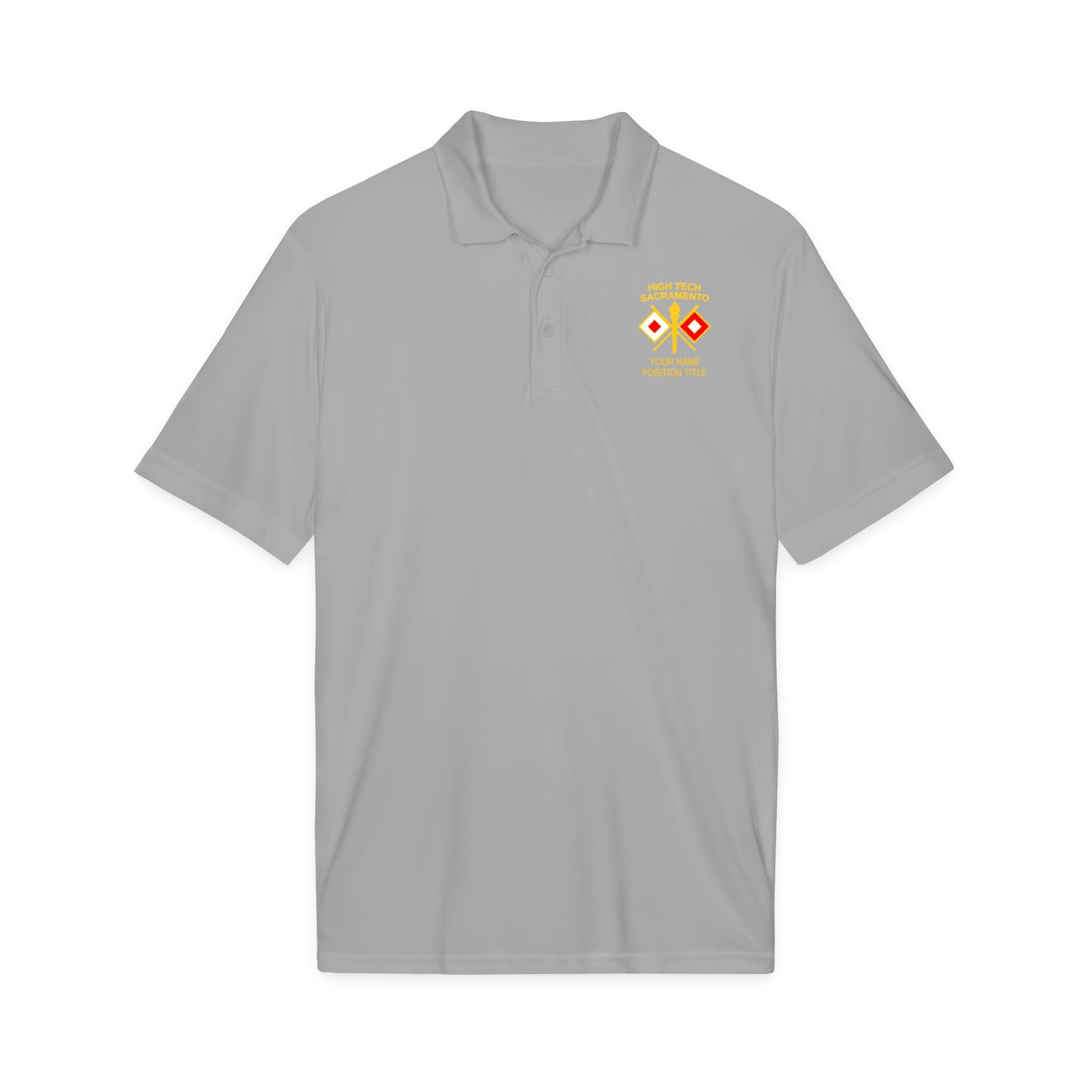 High Tech Sport Polo w/ Name & Title