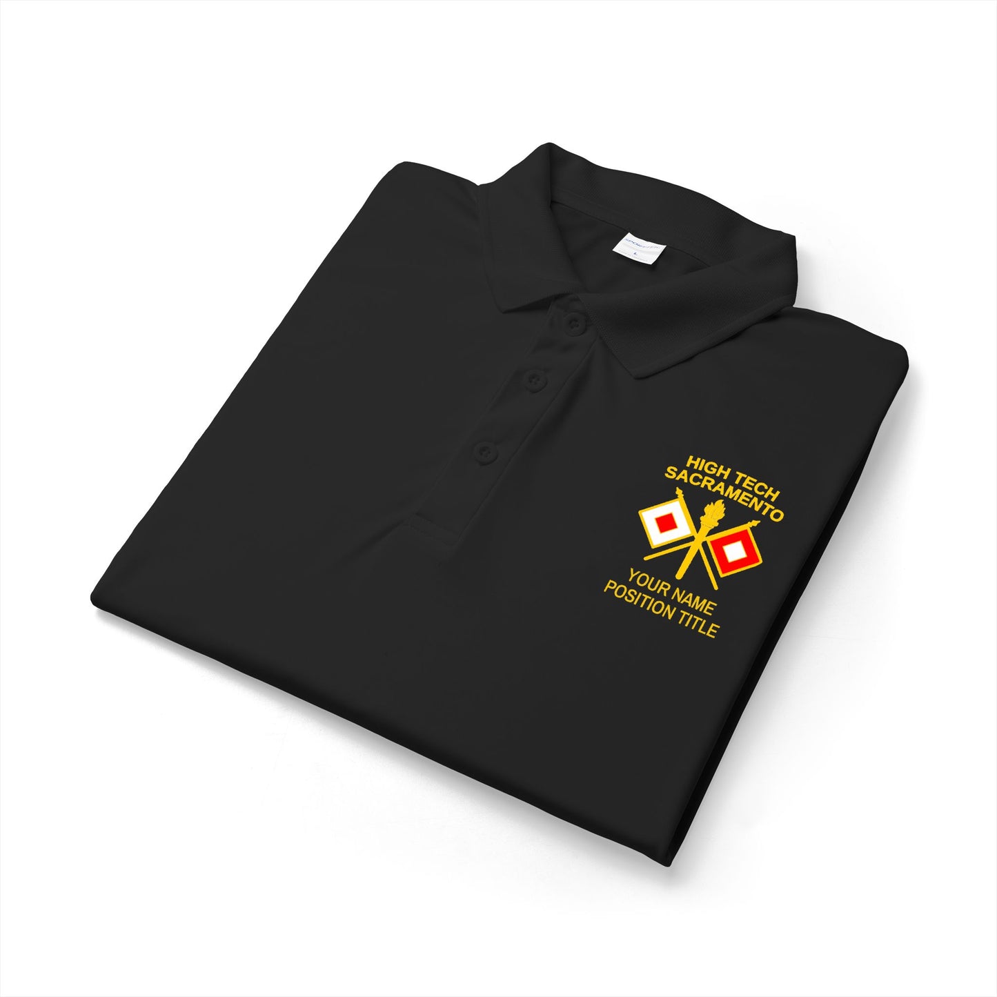 High Tech Sport Polo w/ Name & Title