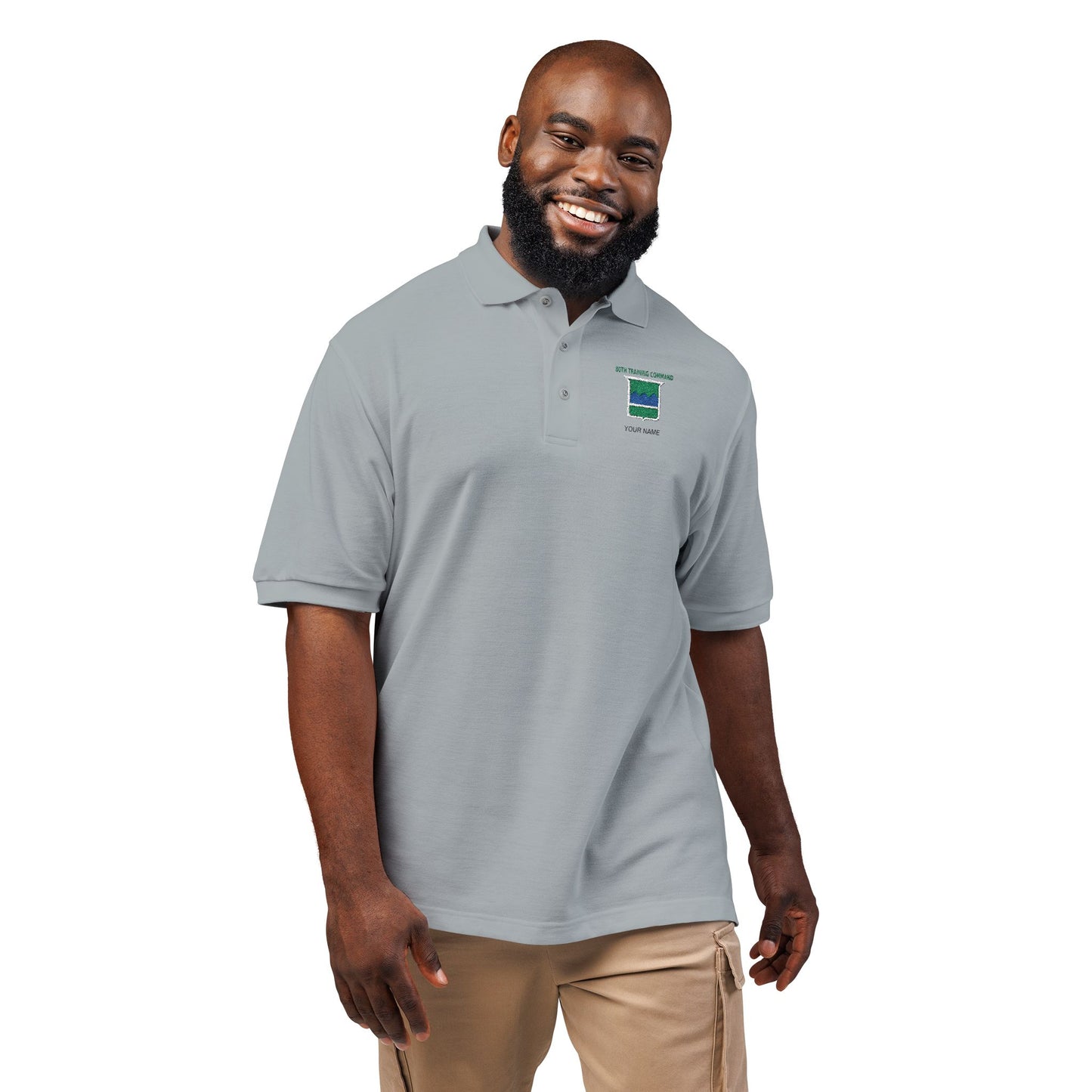 80th TC Pique Polo w/ Name
