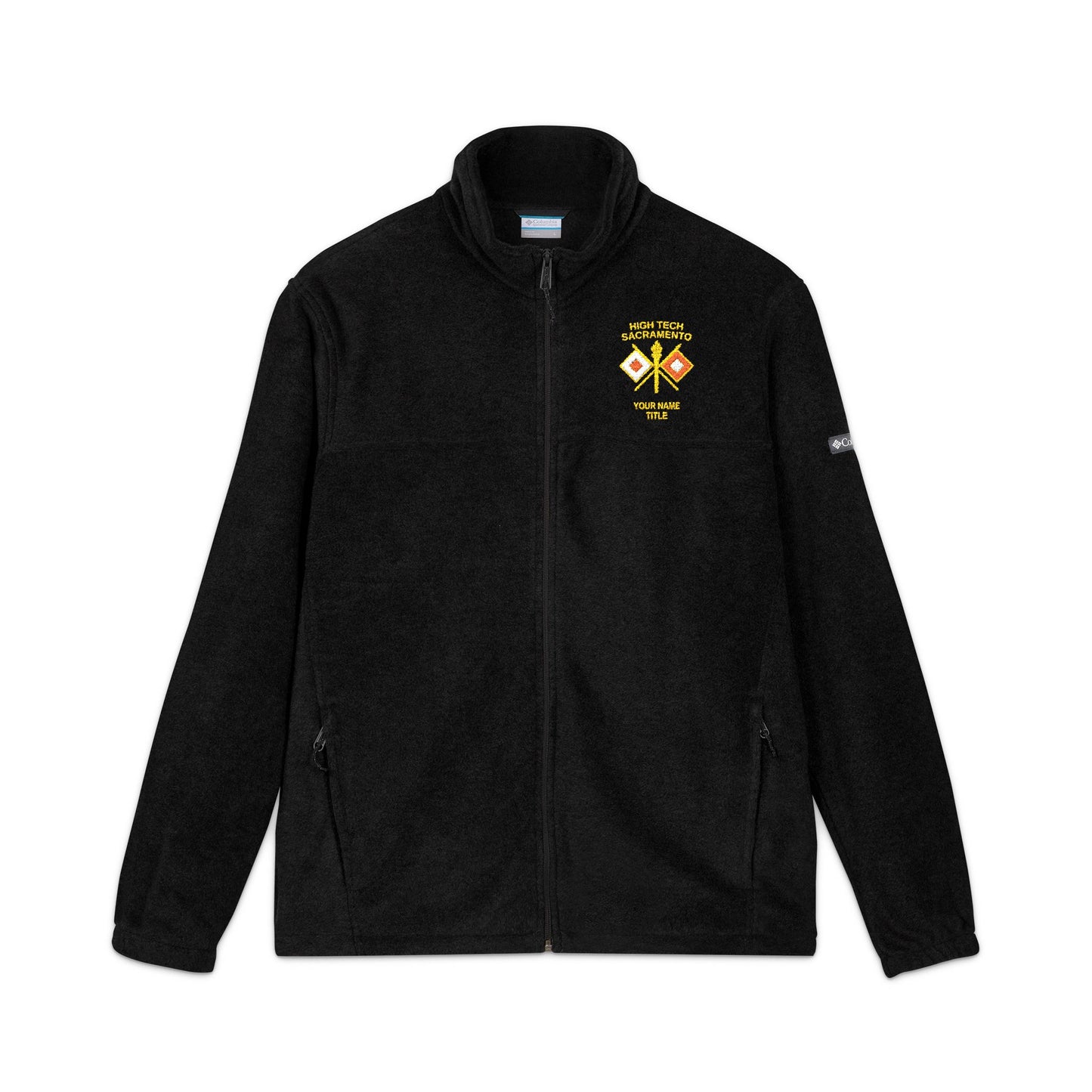High Tech Columbia Fleece Jacket w/ Name & Title