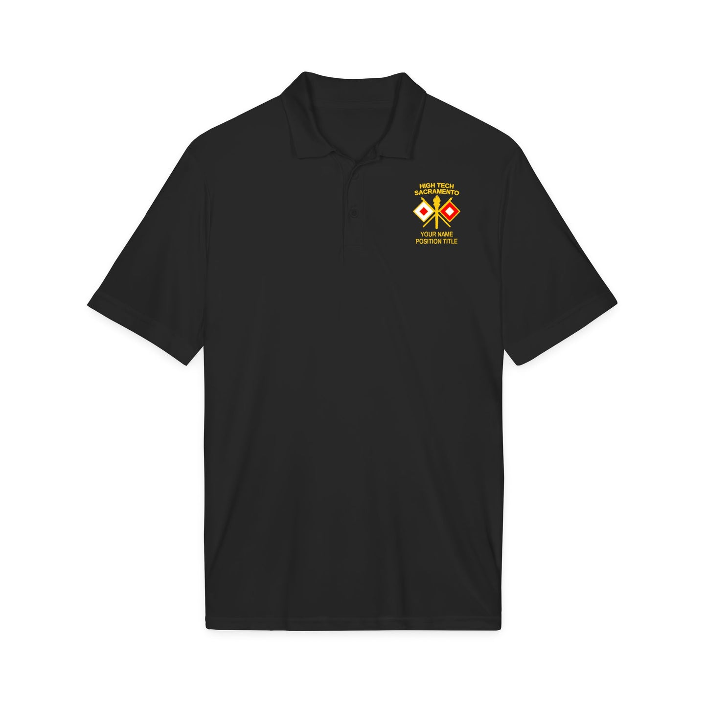 High Tech Sport Polo w/ Name & Title