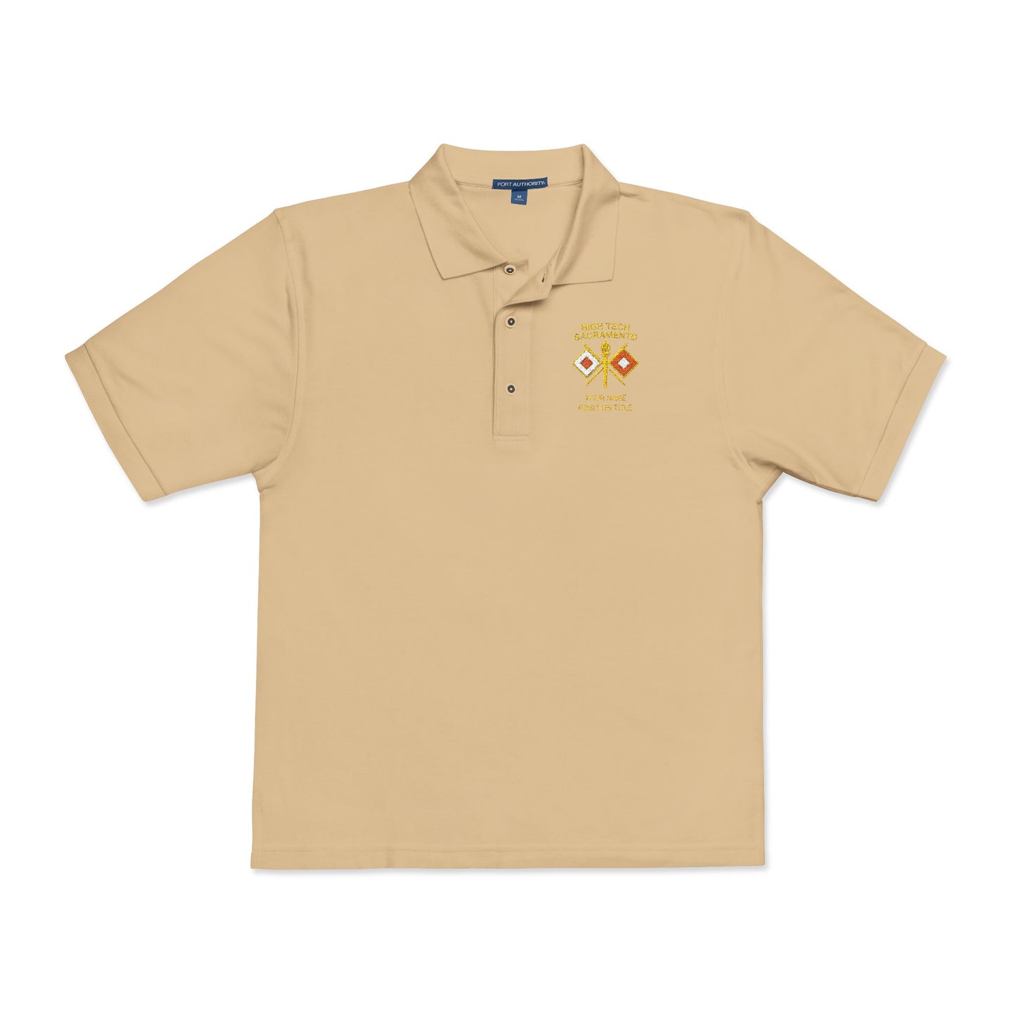 High Tech Pique Polo w/ Name & Title