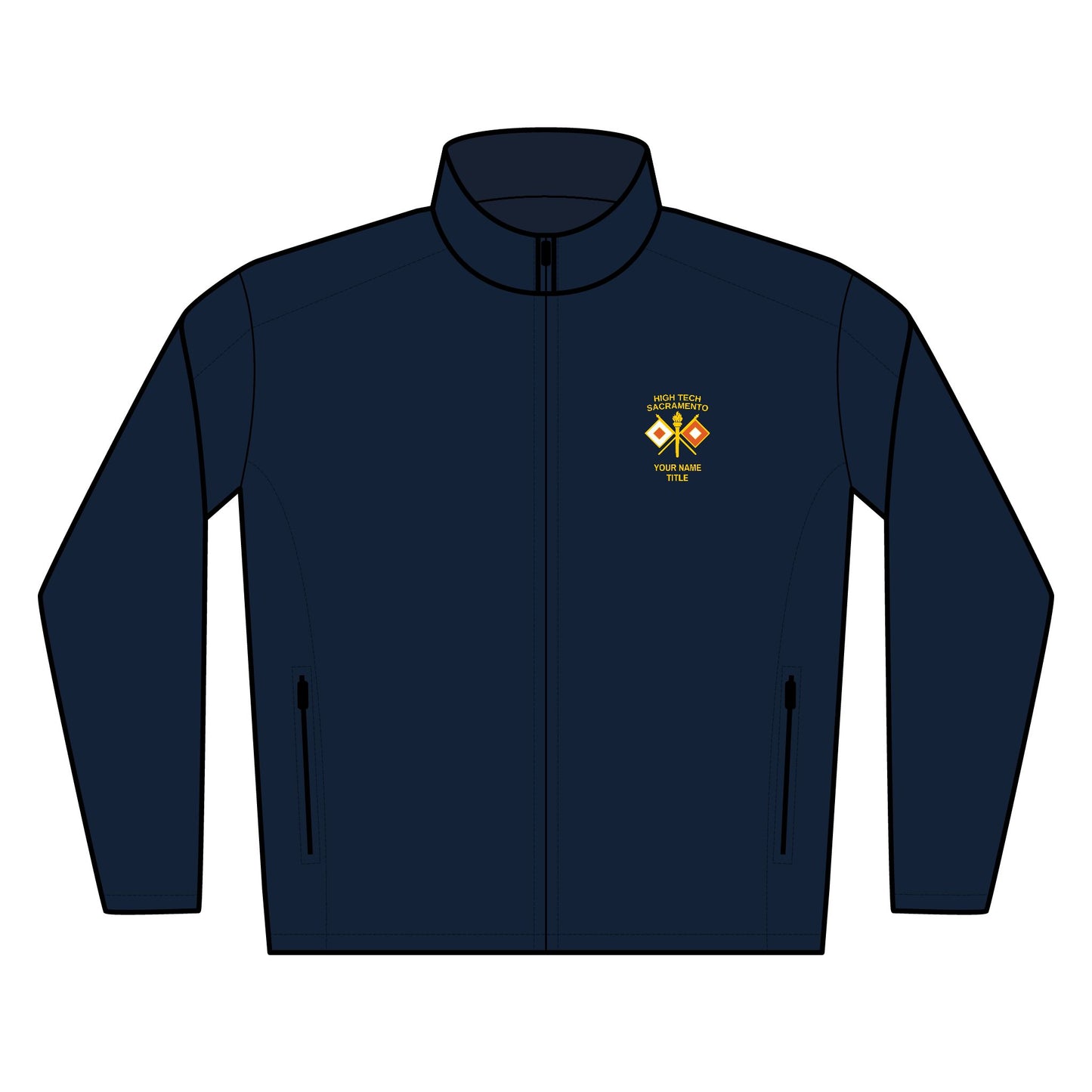 High Tech Soft Shell Jacket w/ Name & Title