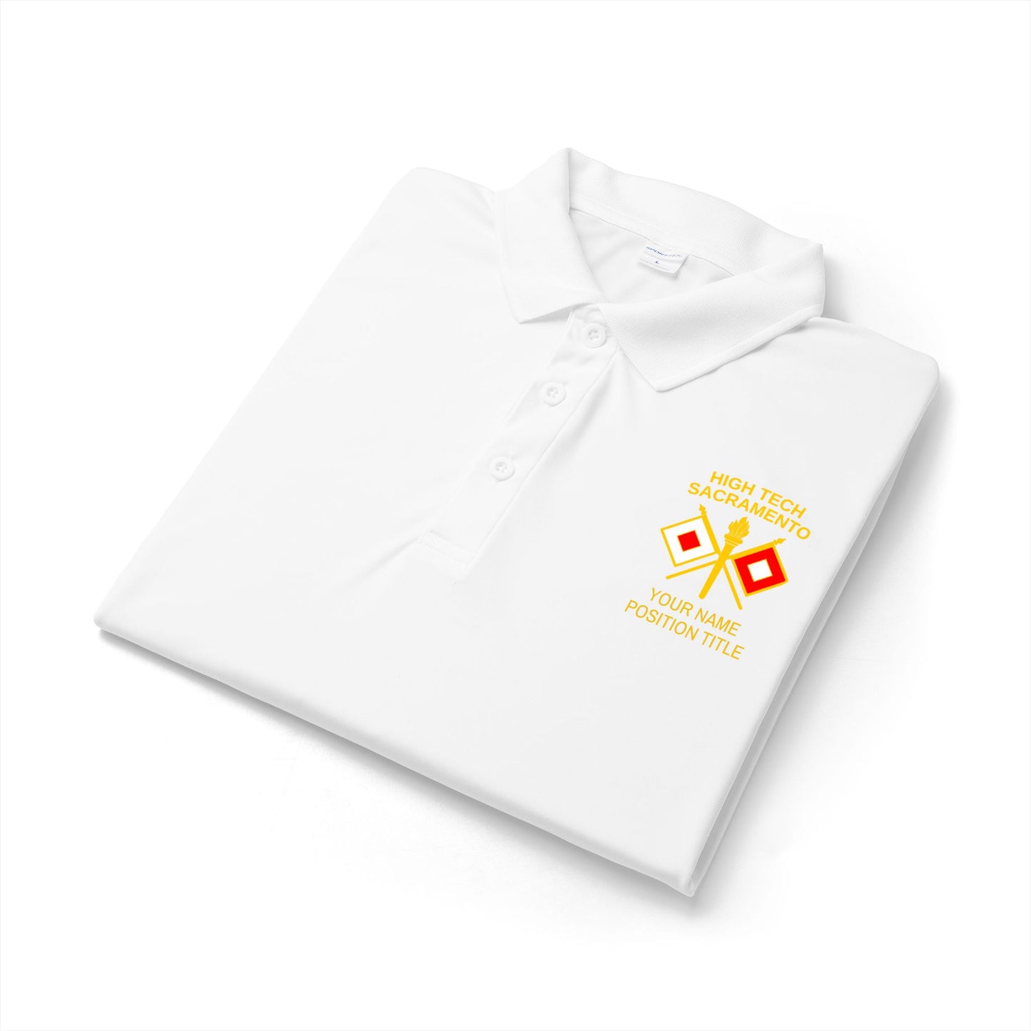 High Tech Sport Polo w/ Name & Title