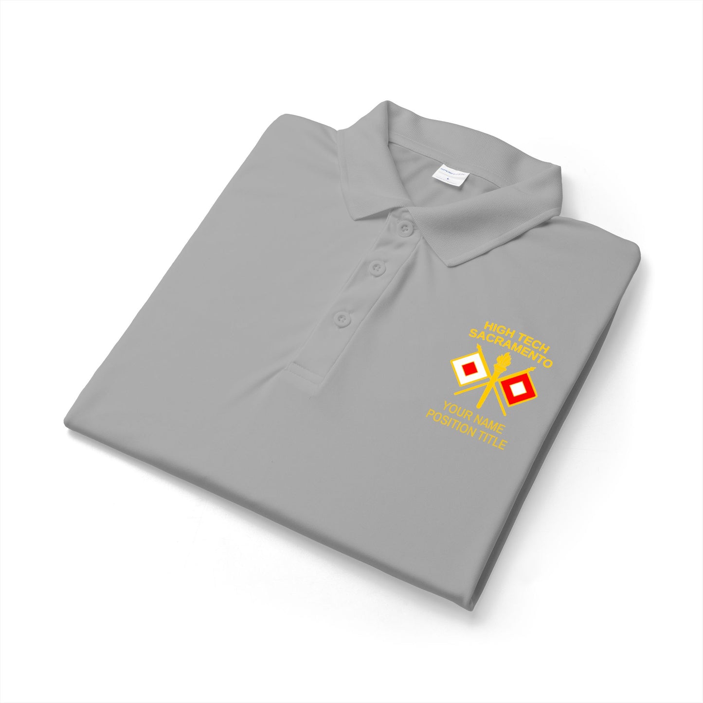 High Tech Sport Polo w/ Name & Title