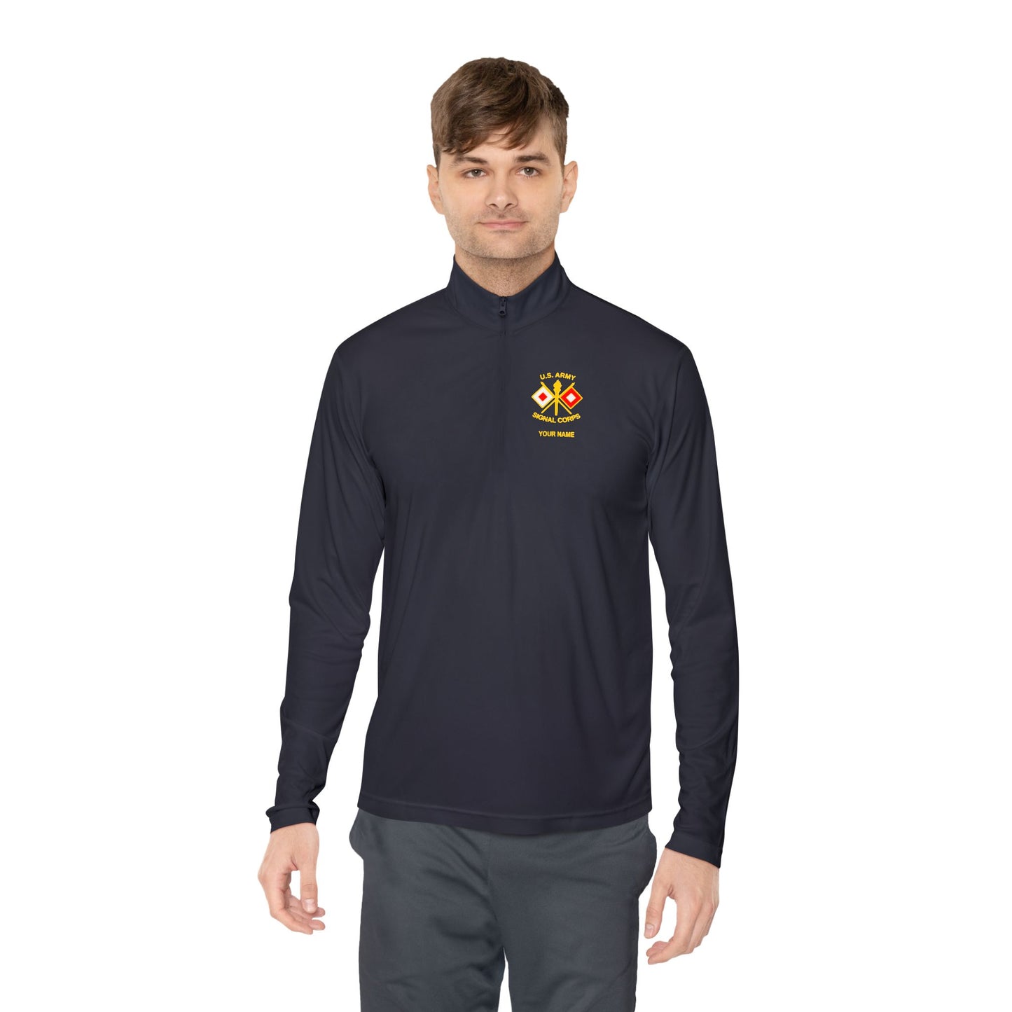 Signal Corps Quarter-Zip w/ Name
