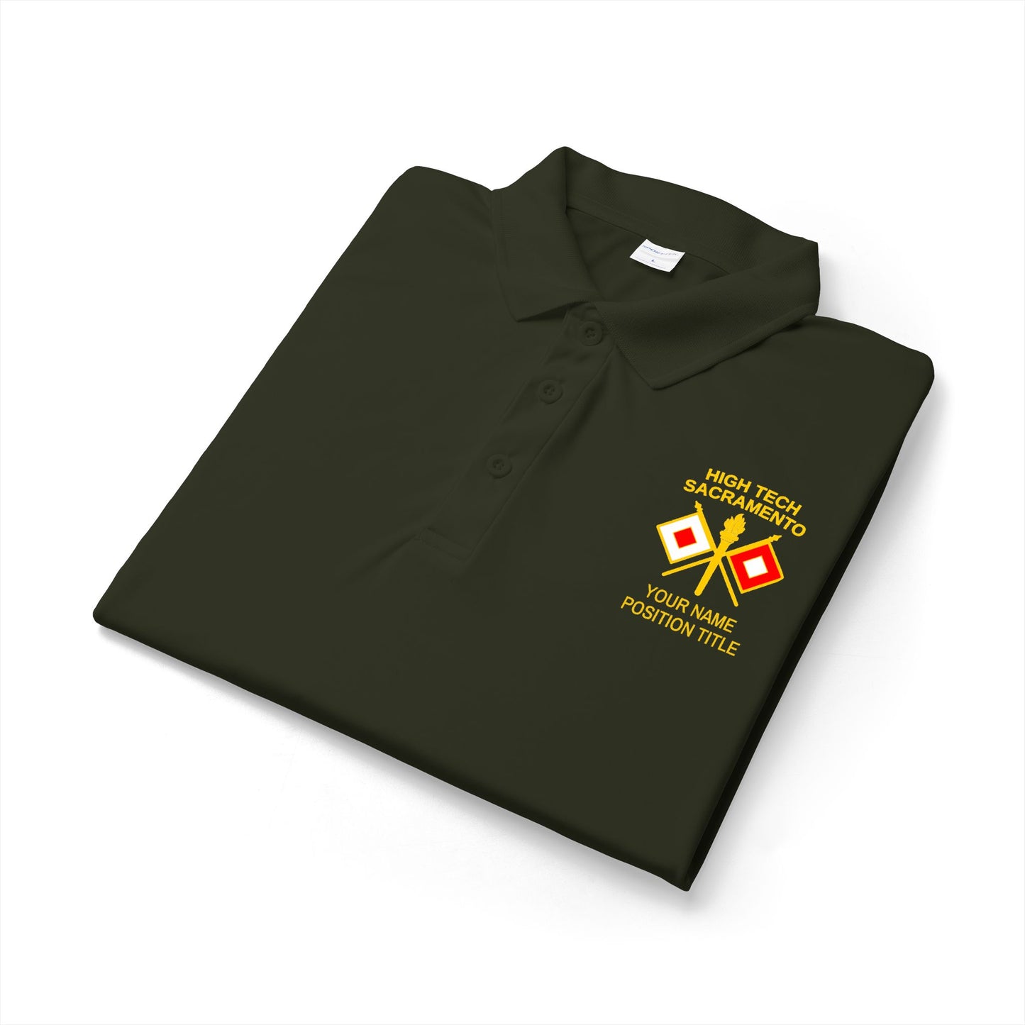 High Tech Sport Polo w/ Name & Title