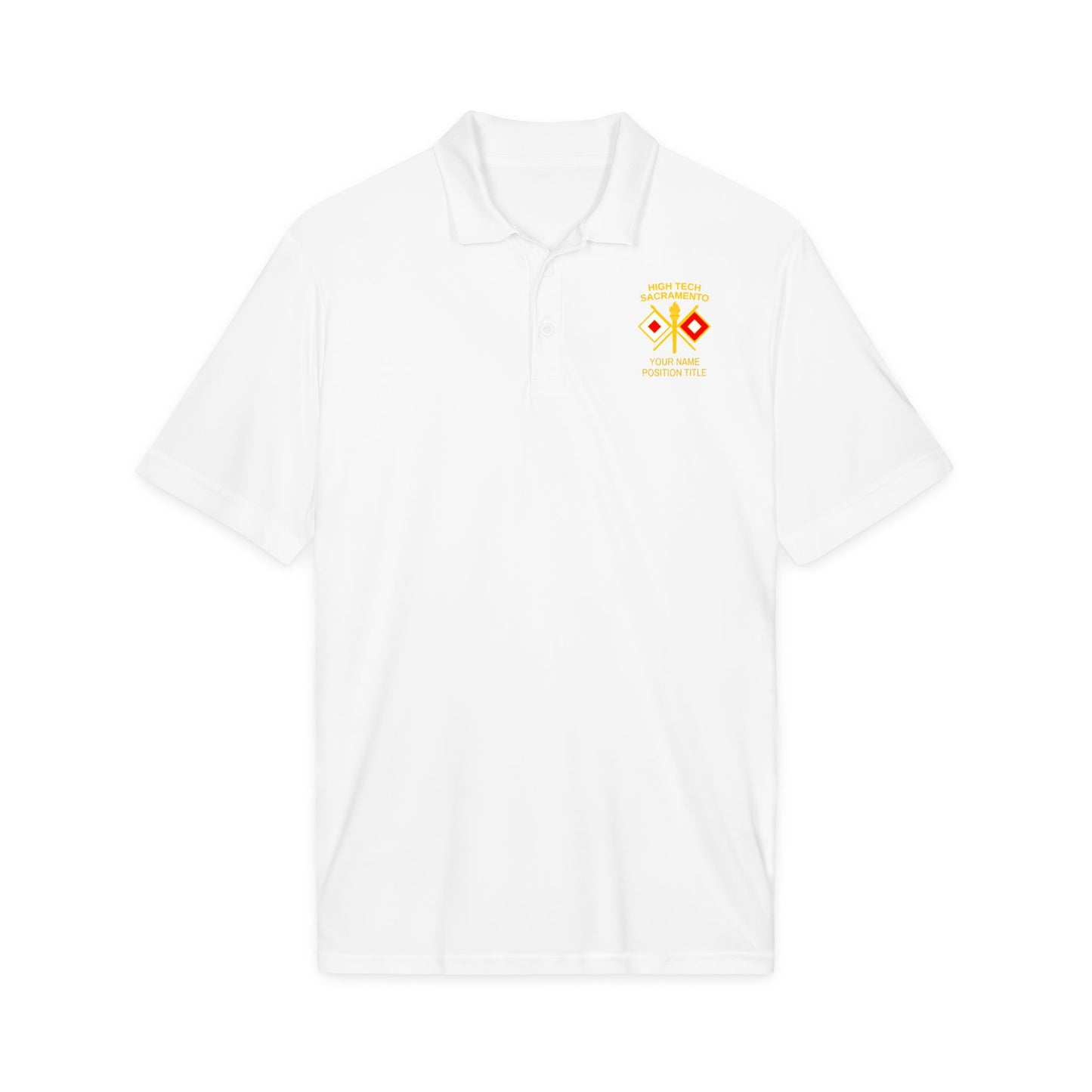High Tech Sport Polo w/ Name & Title