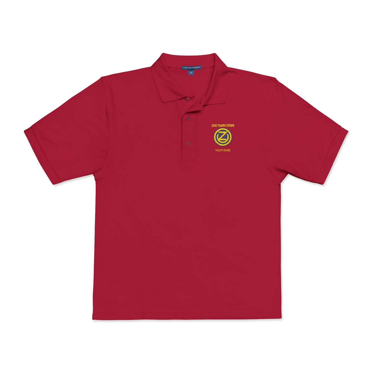 102D Div Pique Polo w/ Name
