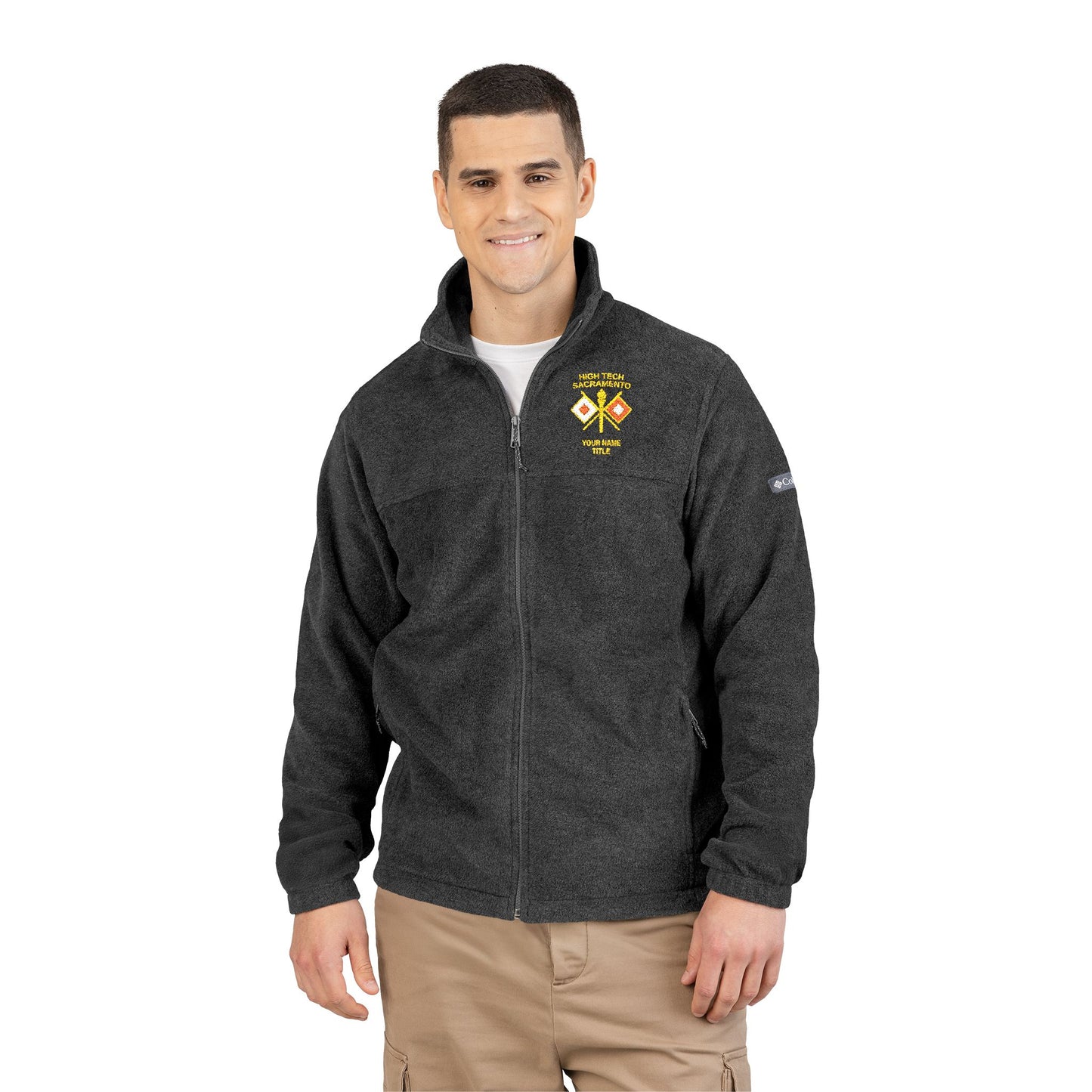 High Tech Columbia Fleece Jacket w/ Name & Title