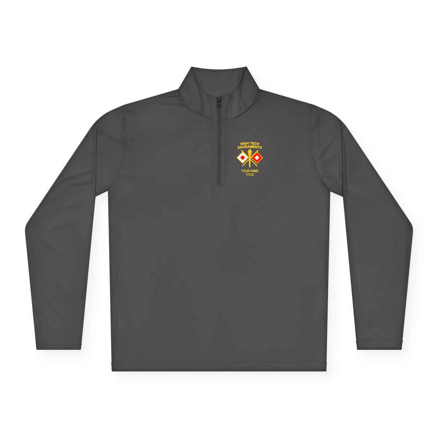 High Tech Quarter-Zip w/ Name & Title