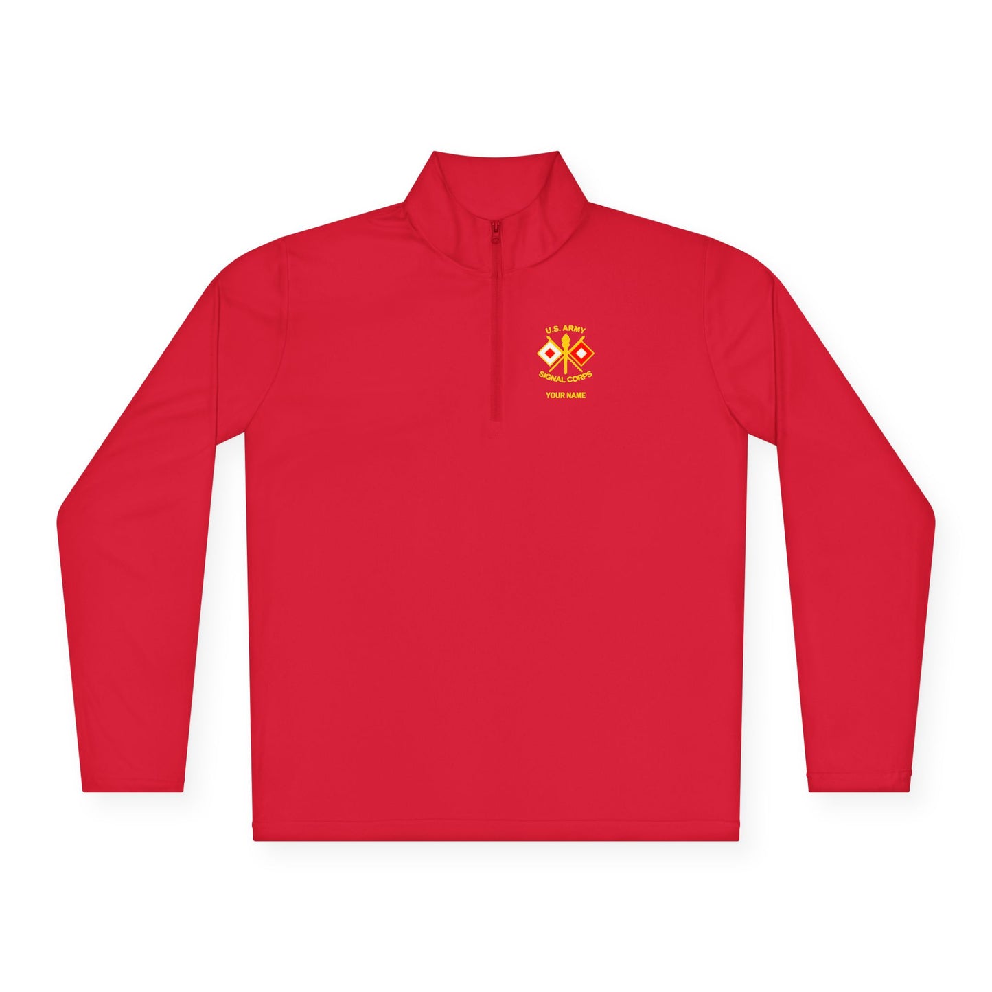 Signal Corps Quarter-Zip w/ Name
