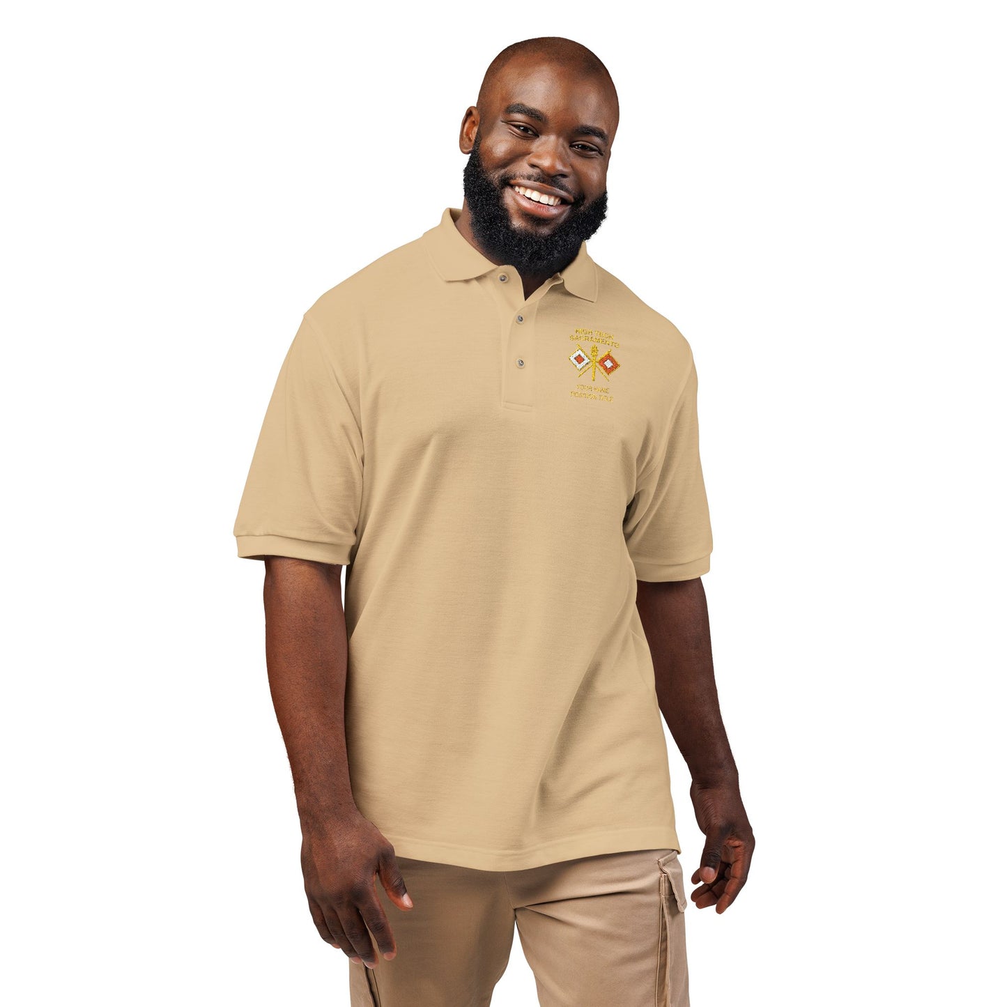 High Tech Pique Polo w/ Name & Title