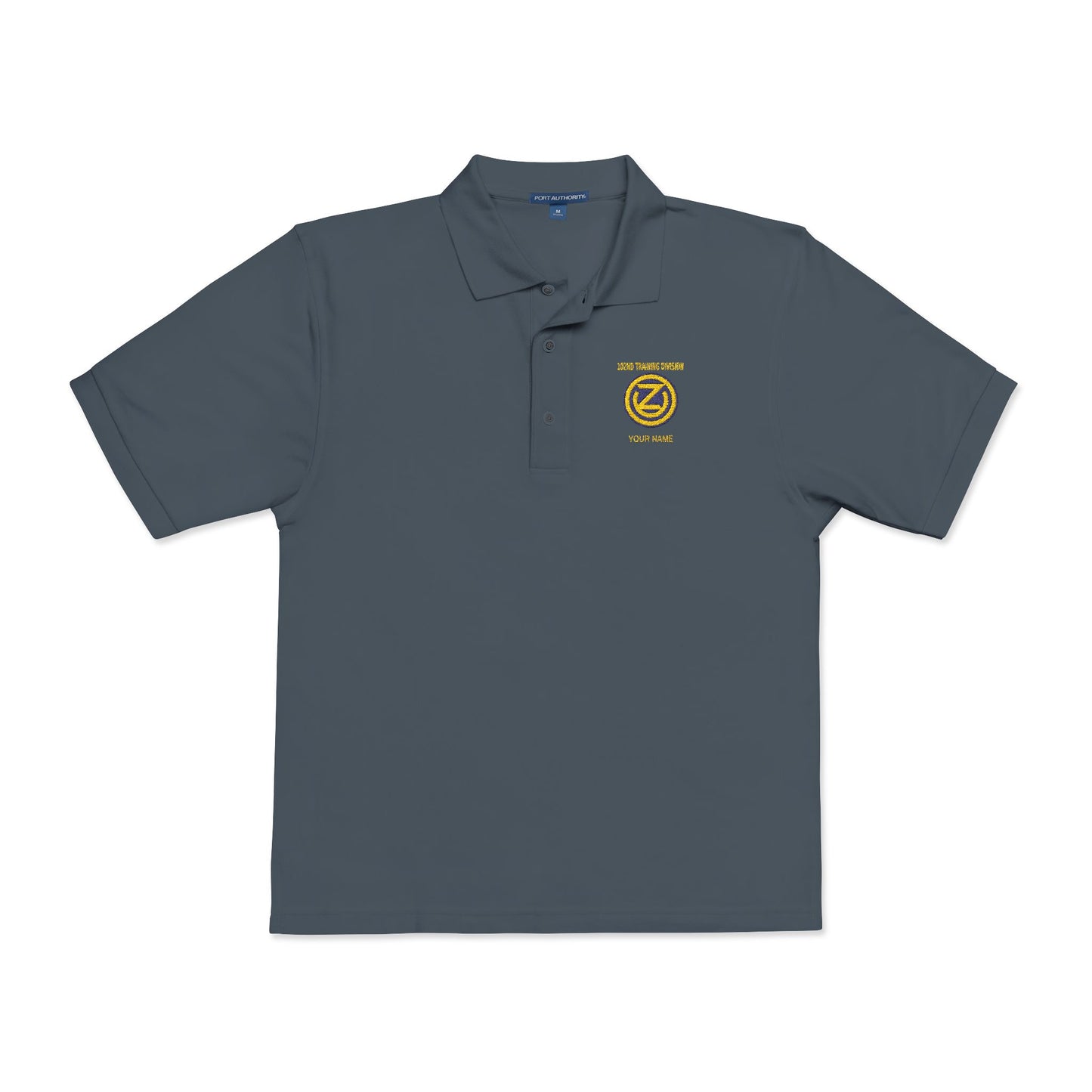 102D Div Pique Polo w/ Name