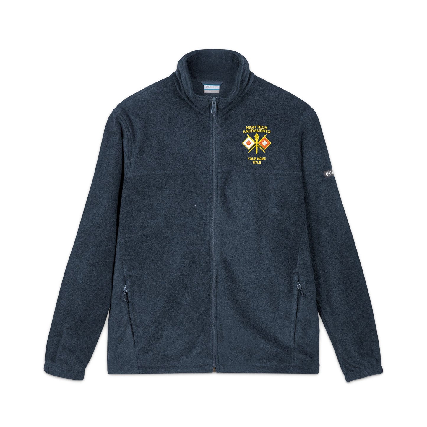 High Tech Columbia Fleece Jacket w/ Name & Title