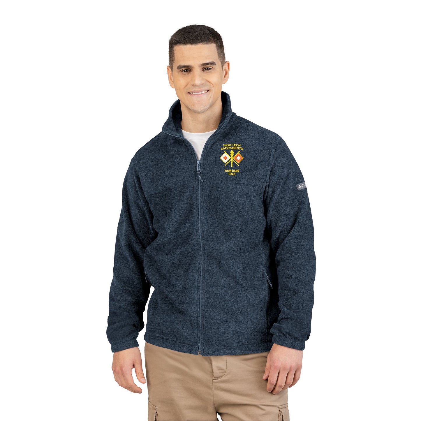 High Tech Columbia Fleece Jacket w/ Name & Title