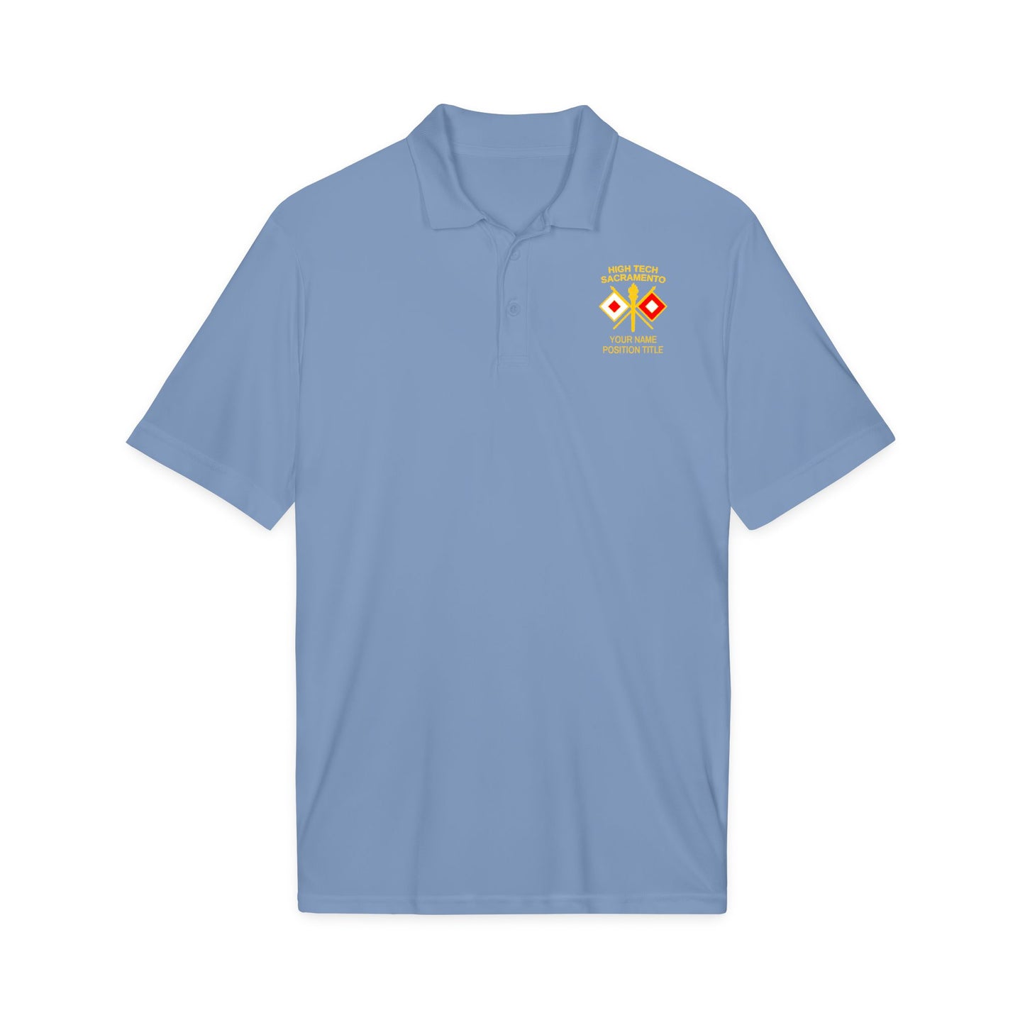 High Tech Sport Polo w/ Name & Title