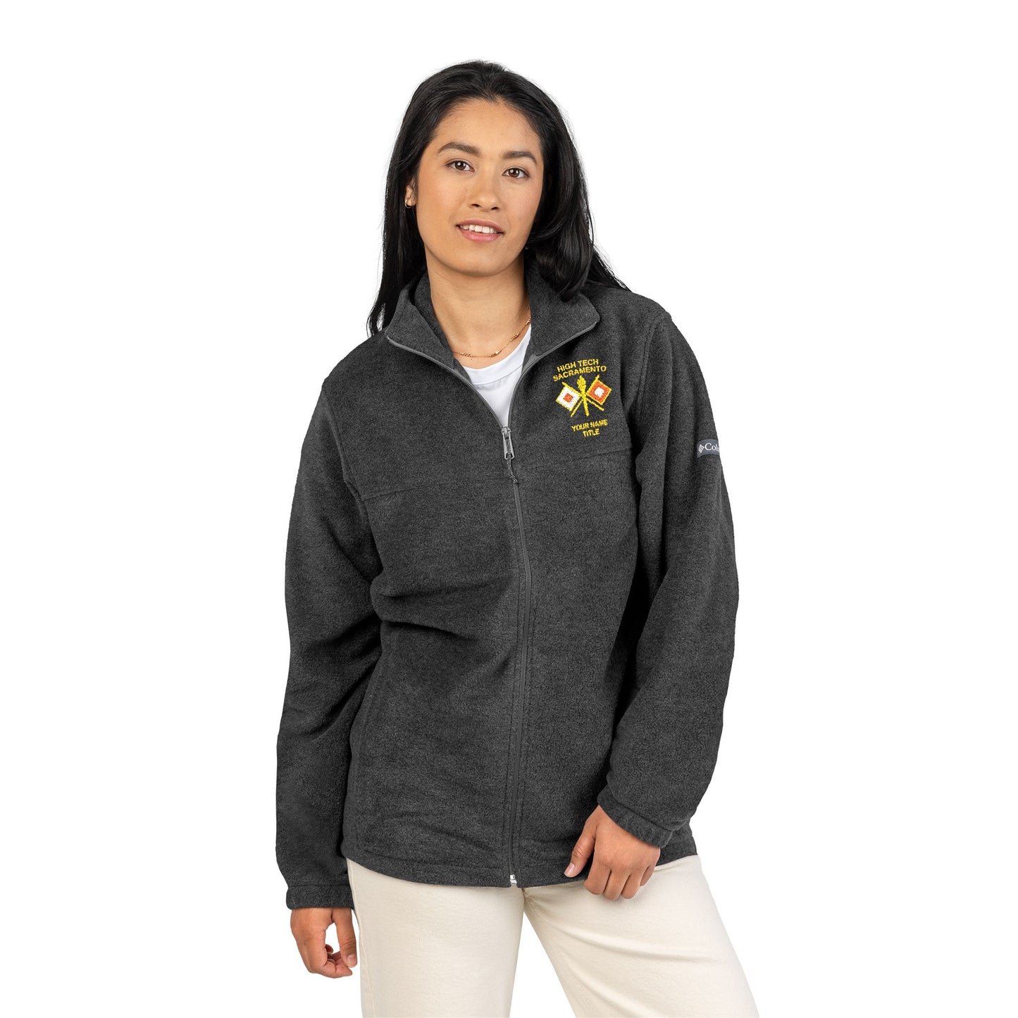 High Tech Columbia Fleece Jacket w/ Name & Title