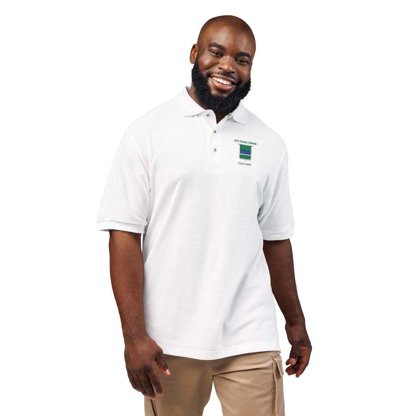 80th TC Pique Polo w/ Name