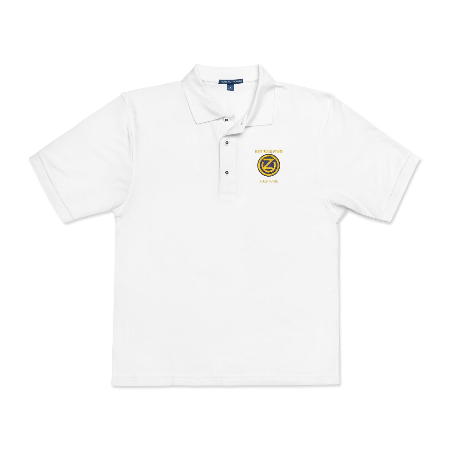 102D Div Pique Polo w/ Name