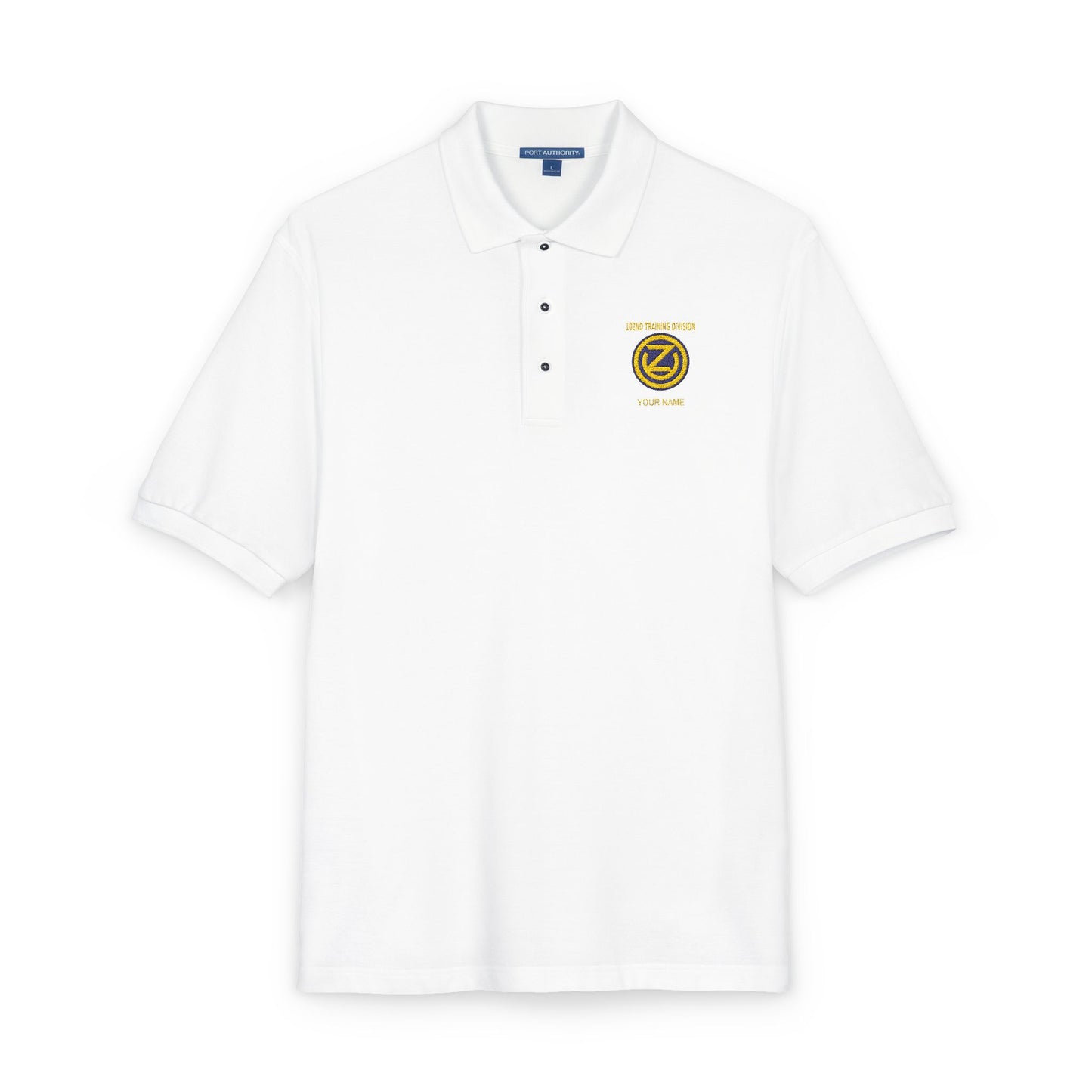 102D Div Pique Polo w/ Name