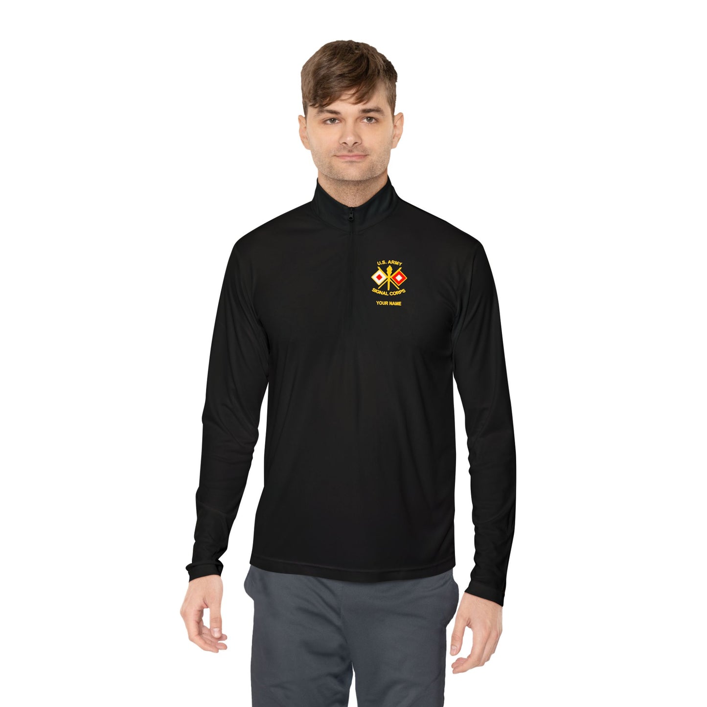 Signal Corps Quarter-Zip w/ Name
