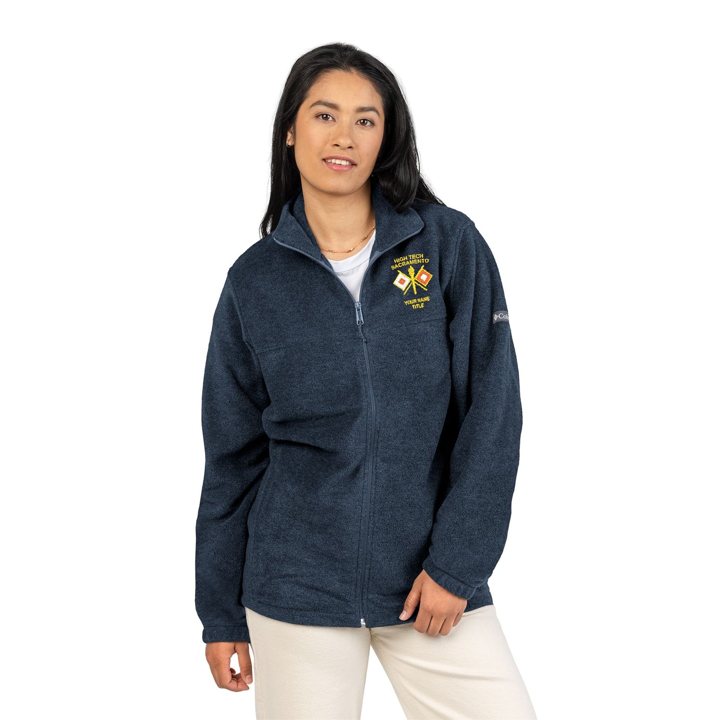 High Tech Columbia Fleece Jacket w/ Name & Title